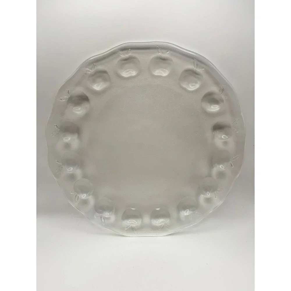 Vintage Gibson Home Apple Delight Clear Glass 12